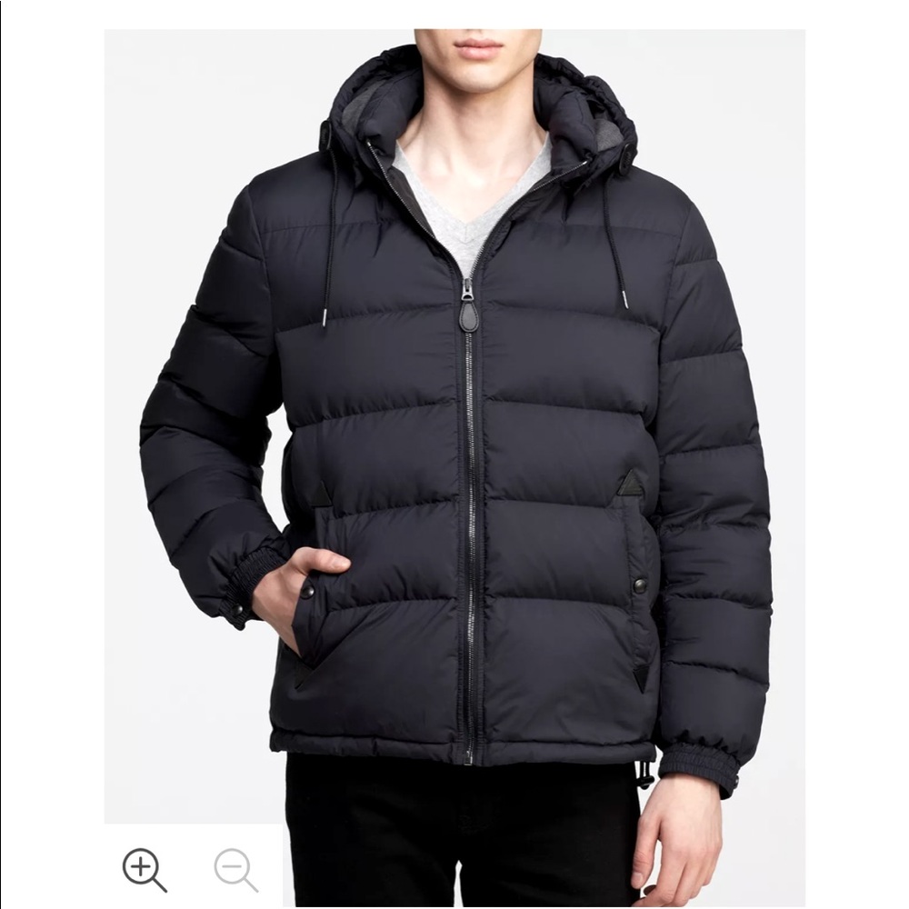 Burberry Men's Black Basford 2-in-1 Hooded Puffer